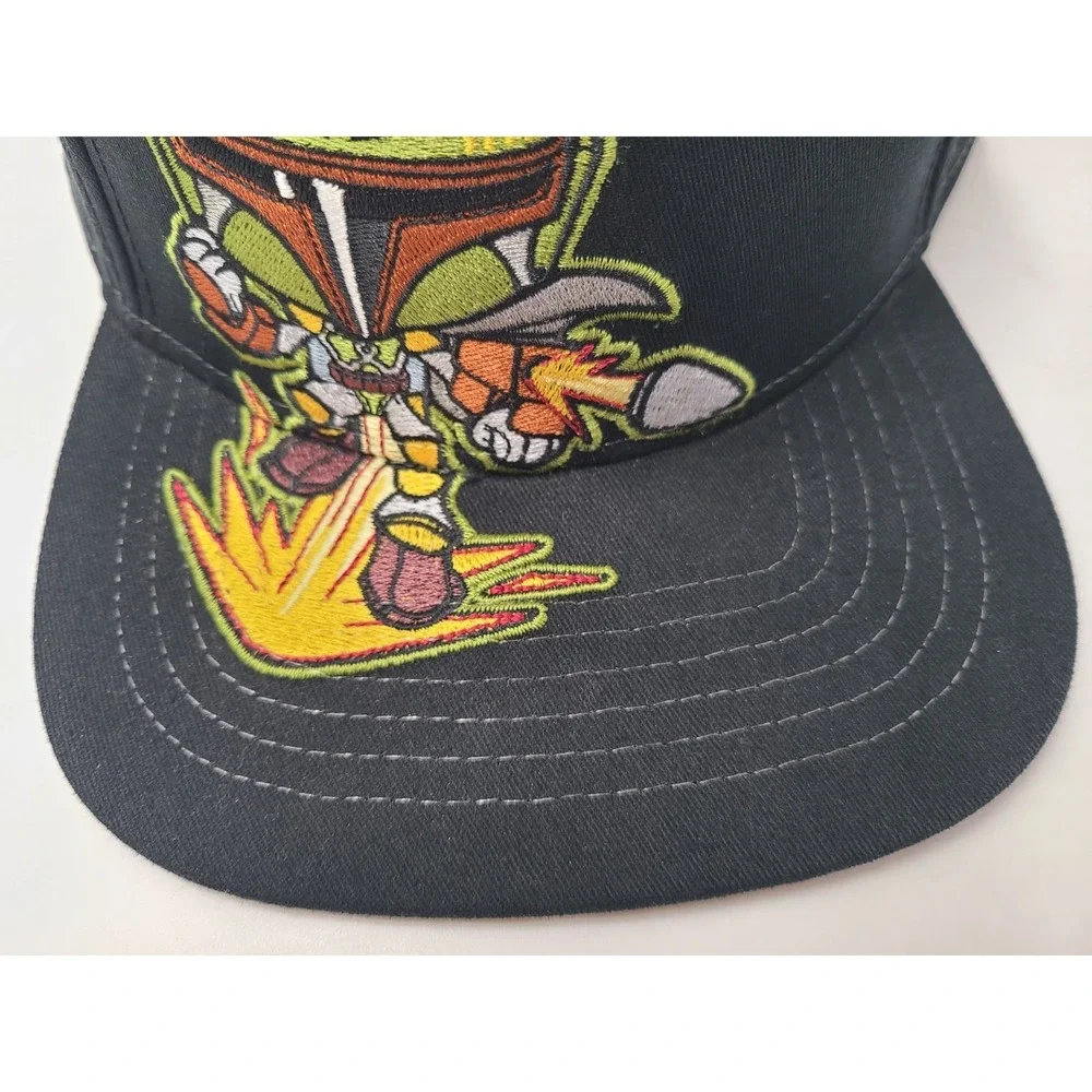 Youth Boba Fett Star Wars Snapback Hat Cap Movie Character Boy‎ Girl Black Green